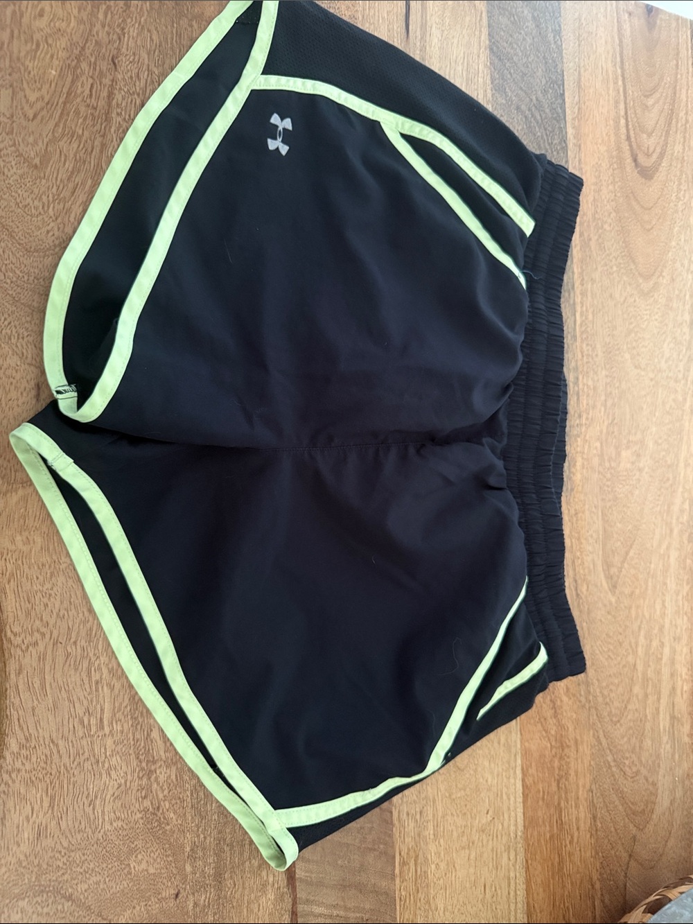 Under Armour Black Shorts with Lime Trim
